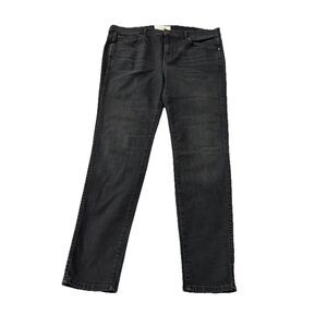 The Great Jeans Womens 32 Black The‎ Almost Skinny Denim Mid Rise Stretch